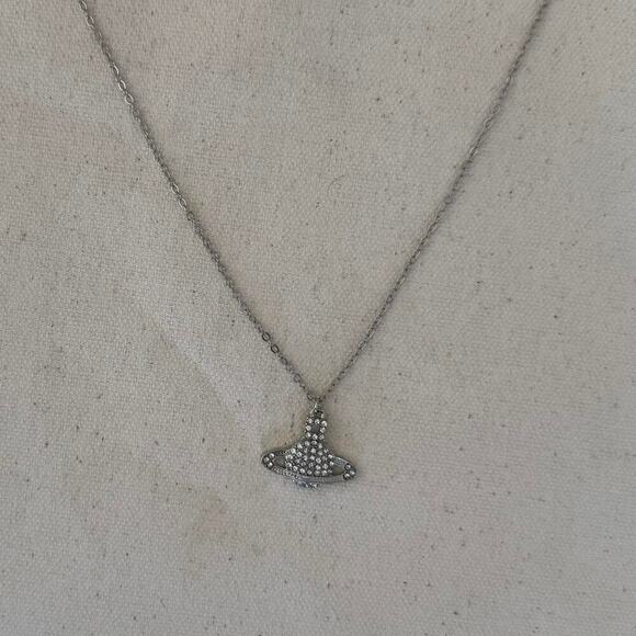 Y2k 2000s silver planet chain - Picture 3 of 7